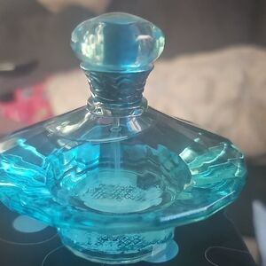 Elegant Blue Glass Art Piece